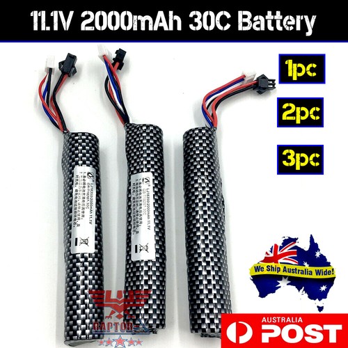 UPGRADE 11.1v 2000mAH 30C Lipo Liion Battery GEL BLASTER Toys JM Gen8
