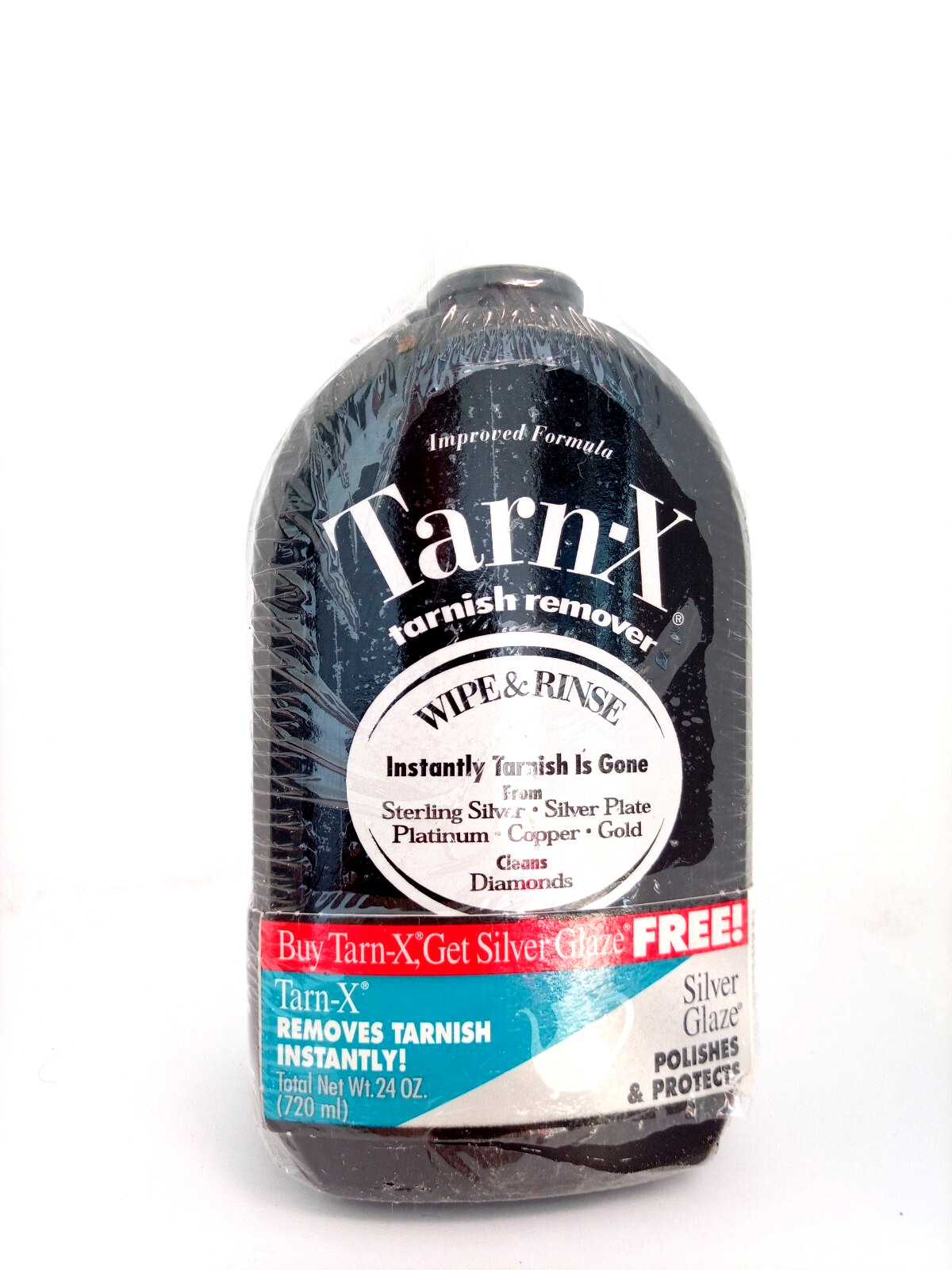 Vintage TARN-X Silver Glaze + Tarnish Remover Set *RARE* SEALED 12 oz each