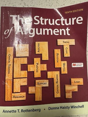 The Structure of Argument (10th Edition)   Used but Like New, Fast Shipping!