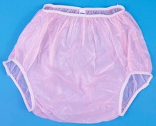 Incontinence Protection NEW Gary Plastic Pants Adult Size MEDIUM Pink Pastel