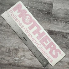 Mothers Polishes Waxes Cleaners Decal Sticker 12in Red Logo Large