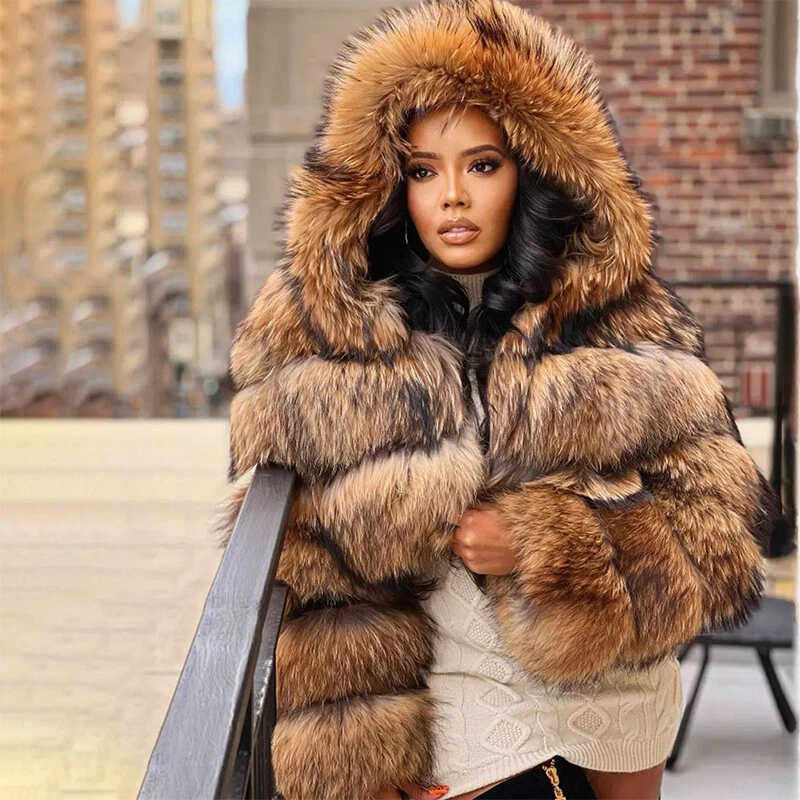 Raccoon sales fur parka