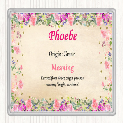 Phoebe Name Bedeutung Getränke Matte Untersetzer Floral