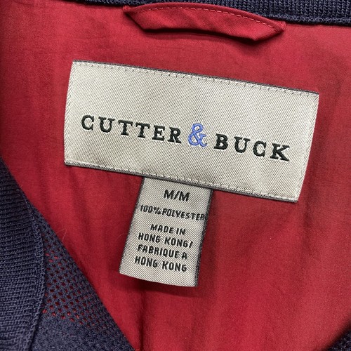 VTG Cutter & Buck Men's Pullover Windbreaker Jacket Red Long Sleeve 1/4 Zip - Picture 20 of 24