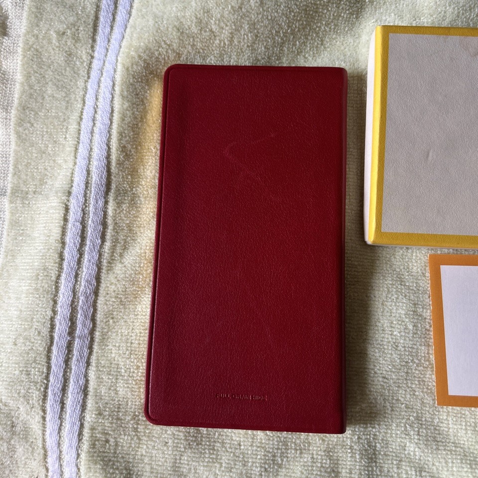 Address Book Pocket Size Leather 3x5" Soft Cover Graphic Image Red Box eBay