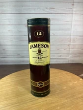 Jameson Irish Whiskey Paper Empty cylinder Box Case Container Ireland Limited