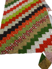 Bunte Unerledigte Klein Quilt Top 61cm X 71.1...