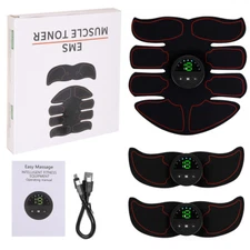 Abdominal Muscle Toning Trainer ABS Stimulator Toning Fitness Binder Gym Belt