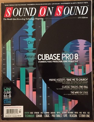Sound On Sound Cubase Pro 8 Classic Tracks The Who March 2015 FREE SHIPPING!