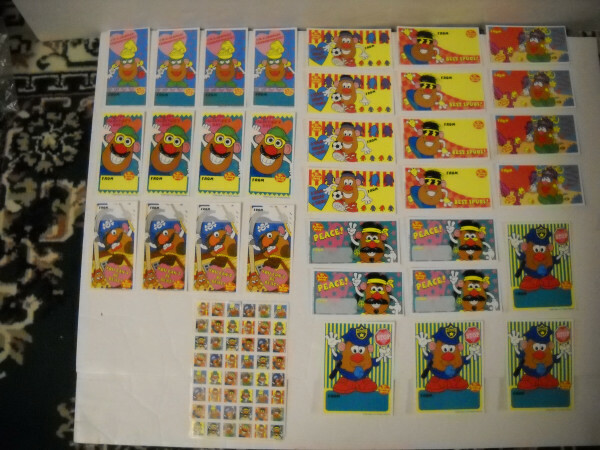 Vintage Mr. & Mrs. Potato Head Valentine Cards Lot Of 32 W