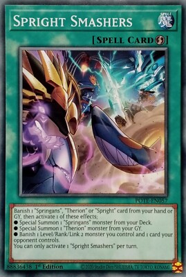 POTE-DE057 SPRIGHT SMASHERS COMMON 1.AUFLAGE YuGiOh KARTE