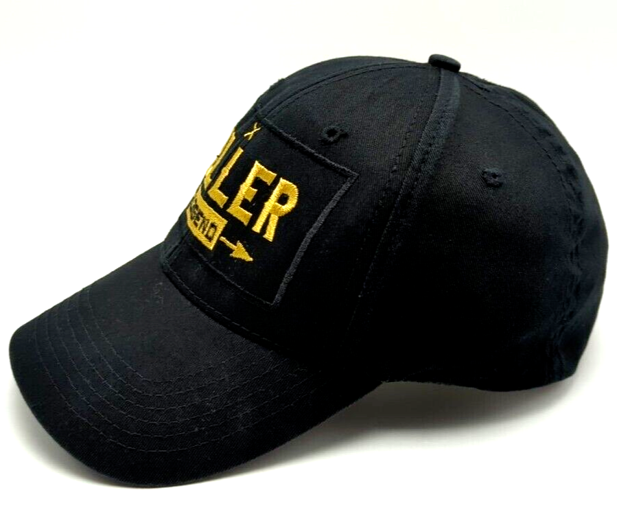 帽子 PROFESSIONAL COTTON CAP (BLACK) Flexfit/Yupoong Men's Cotton Twill Dad Hat, Black, OSFA at