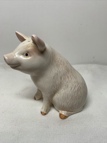 Vintage Otagiri Ceramic Pink Pigs Shaker Small 3 1/2” Missing Other One Flaw - Picture 5 of 10
