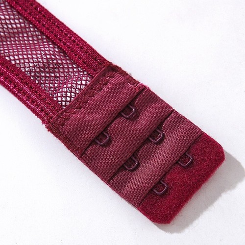 Damen Dessous Body Spitze Tief-V Neckholder Tops Netz Unterwäsche Lila - Bild 8 von 13