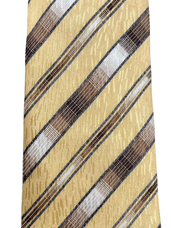 "Corbata de cuello vintage D.berite para hombre de 4"" de ancho 100 % seda" Foto 2 de 4