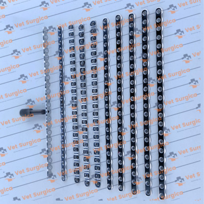 ALPS Locking 2.7mm Veterinary Plates 10 Set Pcs 22 Holes Stainless Steel Quality