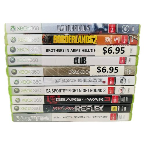 Xbox 360 Games - 10 Games Bundle Lot. Tested, Working. G-VGC.