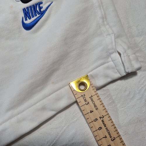 NIKE ESSENTIALS SWEATSHORTS WITH MULTIPLE SCATTERED LOGOS SWOOSH WHITE SMALL - Picture 5 of 19