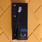 MOON Sonic Electric Toothbrush Black Rechargeable 5 Modes USB Charger Case