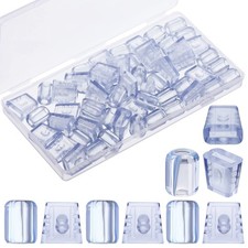 60 Pcs Rubber Sink Rack Feet for Grid Sink Protector 22.5 mm 15 mm Kitchen Wi...