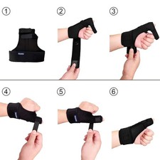 Trigger Thumb Splint Spica Support Brace Arthritis Pain Relief Black