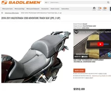 Ducati MTS Multistrada 1200 Saddlemen Adventure Comfort Seat like Sargent Corbin