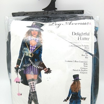 Leg Avenue Kostüm Erwachsene Violett Größe M EUR 38 40 Mad Hatter Karneval Fasch