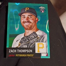 Topps 2022 Chrome Platinum Anniversary Rookie Zach Thompson Pirates #93 Card. rookie card picture
