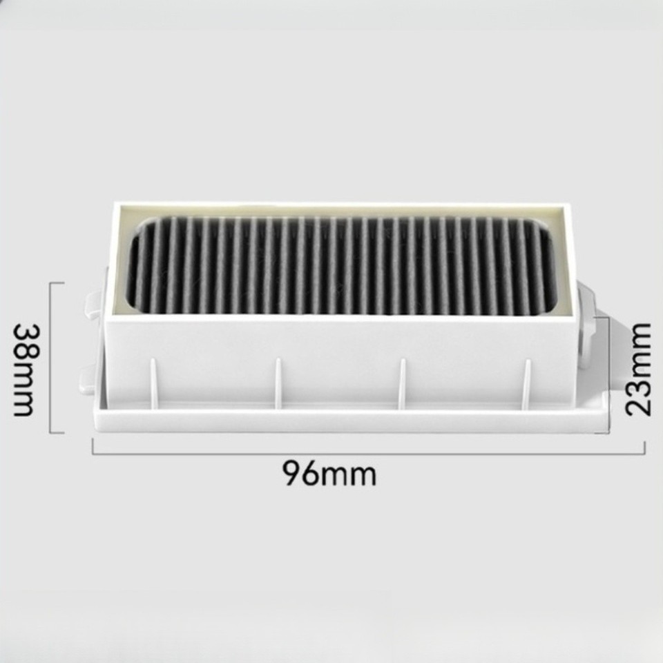 6 Pack HEPA Filters with Active Carbon Layer for Ecovacs Robot Vacuums ...