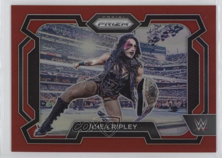 2024 Panini Prizm WWE Red Prizm 22/299 Rhea Ripley #37 1i5d