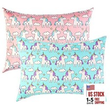 Toddler Pillowcases for Girls 14x19 for 13x18, 12x16 Pillow 100 Cute Unicorns