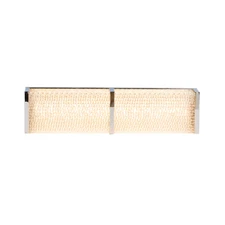 allen + roth Origin 21 Charlotte 18" 3-Light Chrome LED Modern Vanity Light