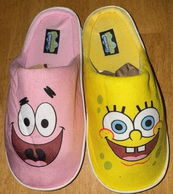 SpongeBob SquarePants & Patrick House Slippers  Yellow/Pink Men s 10