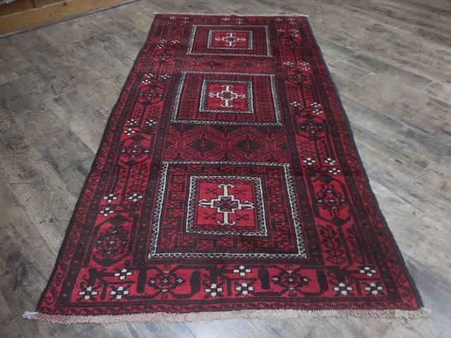 Anatolian Vintage Turkish Rug HandMade Turkish Tribal Geometric Rug 3.5x6.8 Ft