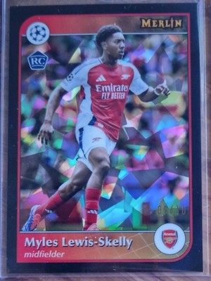 Topps UCC Melin 24/25 Myles Lewis-Skelly Rookie /10 Cracked Ice Arsenal FC