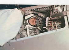 Vintage Postcard Uptown John F Glenn In The Space Training Capsule