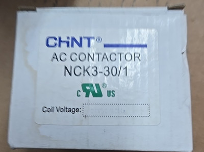 Chint NCK3-30/1   AC Contactor  120V COIL 3POLE 30A
