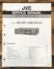 JVC DD-VR7 Cassette Service Manual Original 