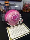 DAN MARINO AUTO SIGNED PINK BCA MIAMI DOLPHINS RIDDELL FOOTBALL MINI HELMET COA
