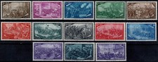 1948 ITALIA REPUBBLICA CENTENARIO DEL RISORGIMENTO SERIE 13 VAL. MNH MF133700