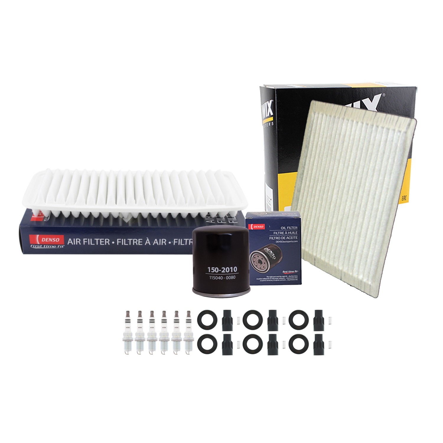 Denso Tune Up Kit NGK 6 Spark Plugs  Boots Kit for Highlander 3.3L V6 3MZ-FE