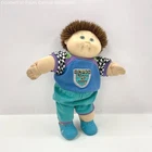 VNTG Hasbro Cabbage Patch Kid Boy Doll Class Of 1990 Brown Hair/Blue Eyes/Outfit