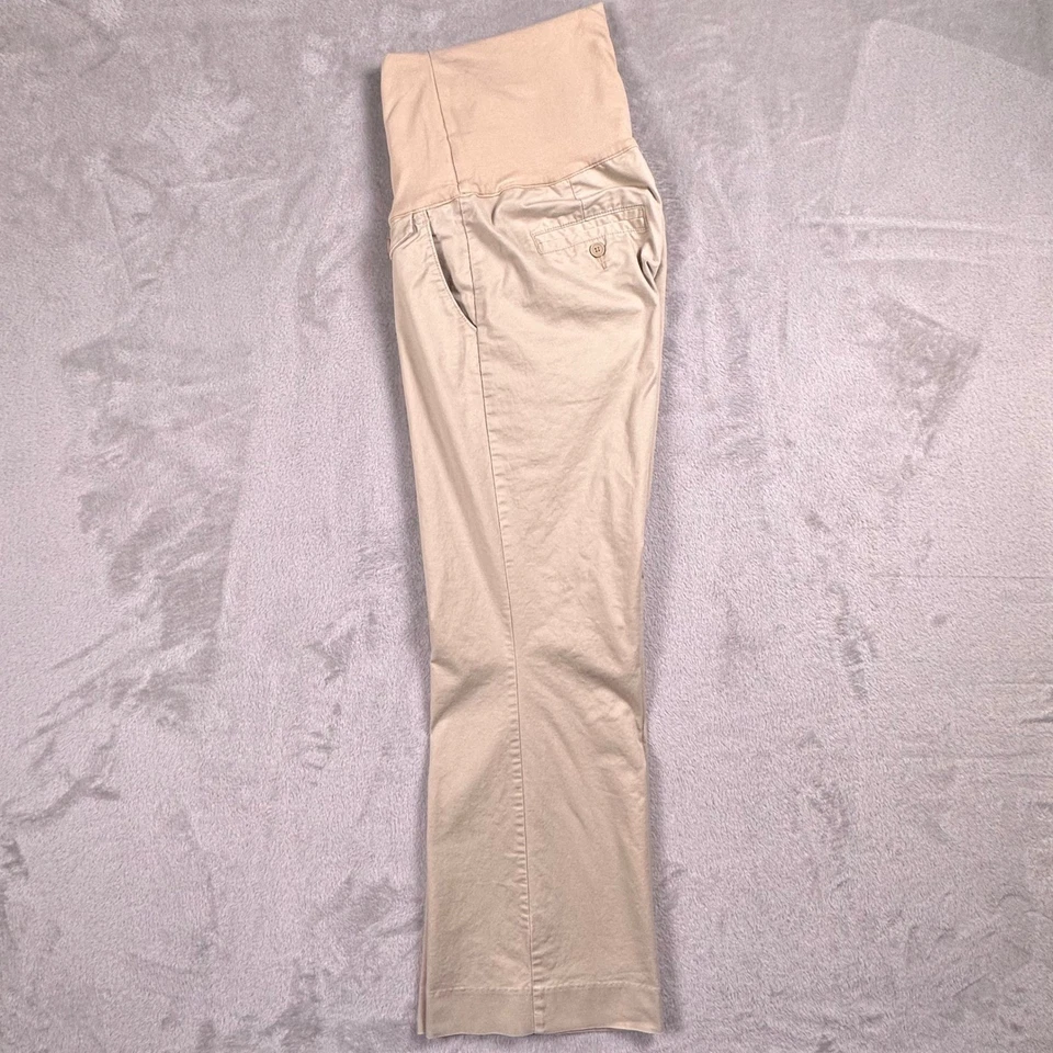 Motherhood Maternity Khaki Bootcut Pants w/ Belly Band – Size M PregnancyWear - Image 3 of 4