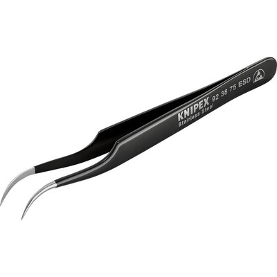 Knipex 92 38 75 ESD Präzisionspinzette Sichelspitze, gebogen 45° 120 mm