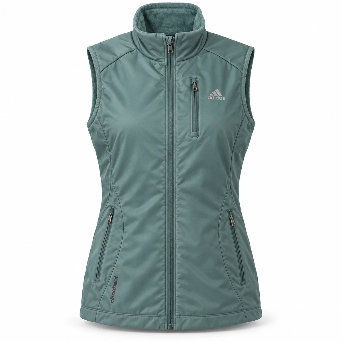 adidas Damen Weste climaheat Gr. 46 Grau Grün M33998 Langlauf Neu mit Etikett 