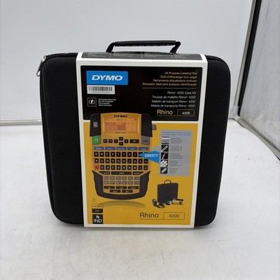 Dymo Rhino 4200 Case Kit All-purpose Labeling Tool 19MM 3/4'' Bundle