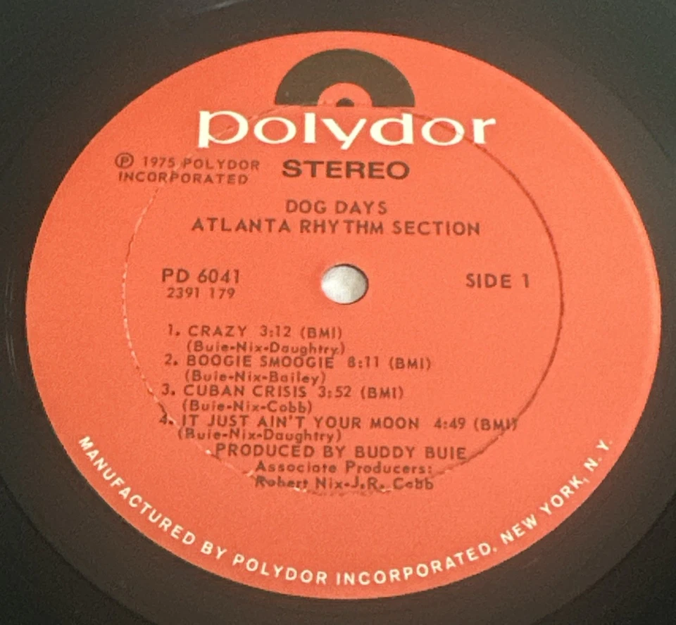 Atlanta Rhythm Section *Dog Days* US Issue Lp Record 1975 Southern Rock VG+/VG+ - Image 4 of 4