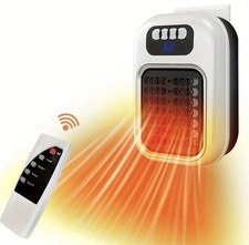 Wall Mounted Portable Small Electric Heater With Remote Control, Adjustable Sile