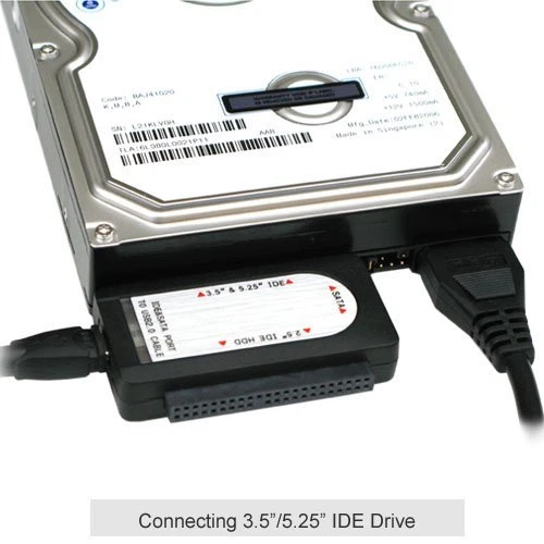 USB 2.0 to SATA/IDE Adapter Kit with Power Adapter for 2.5/3.5/5.25 Hard Drive - Image 4 of 4