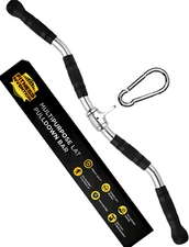 Lat Pulldown Bar - 30 Inch Ez Curl Bar Cable Attachment - Cable Attachment